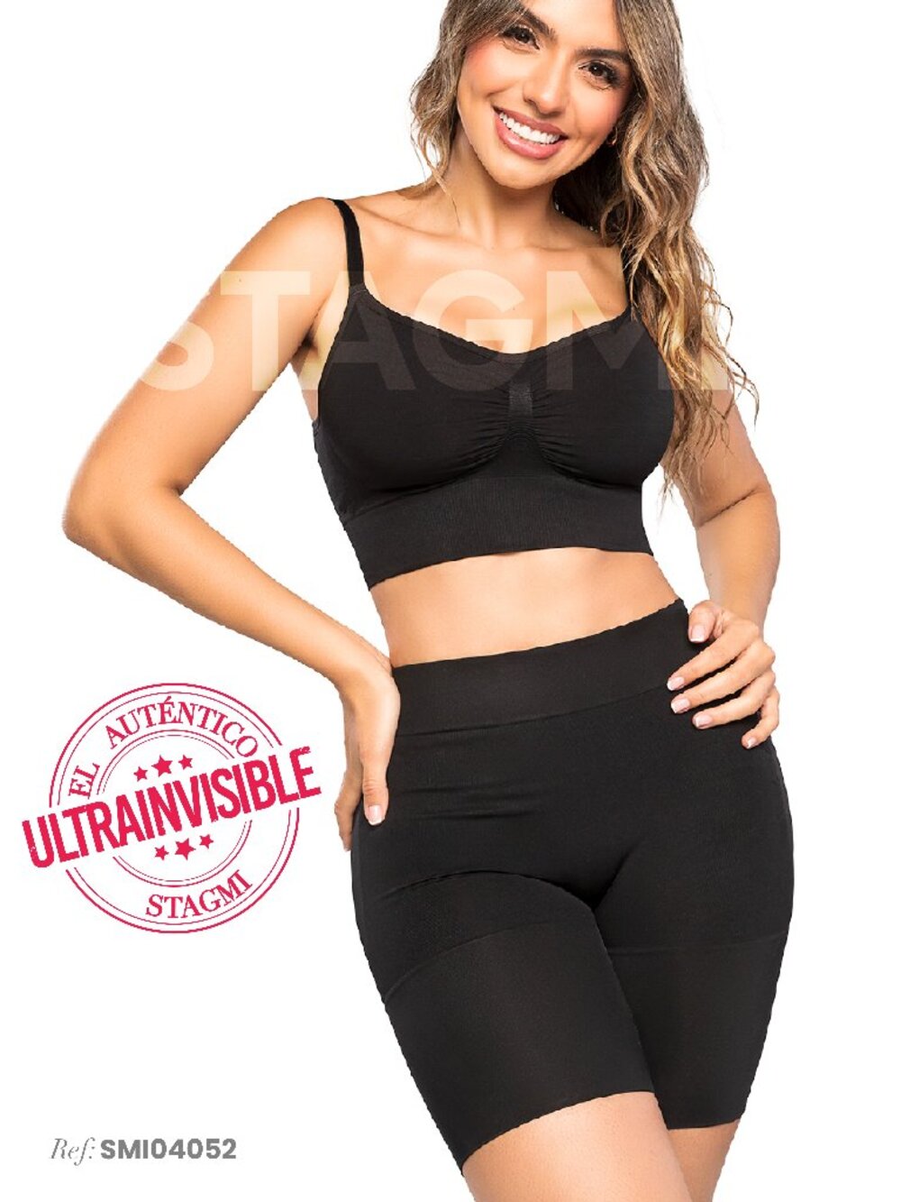 Colombiana Stagmi SMI04052 Shapewear Shorts Panty Fajas Set W/ Shaper Thong NEW! - Picture 4 of 17